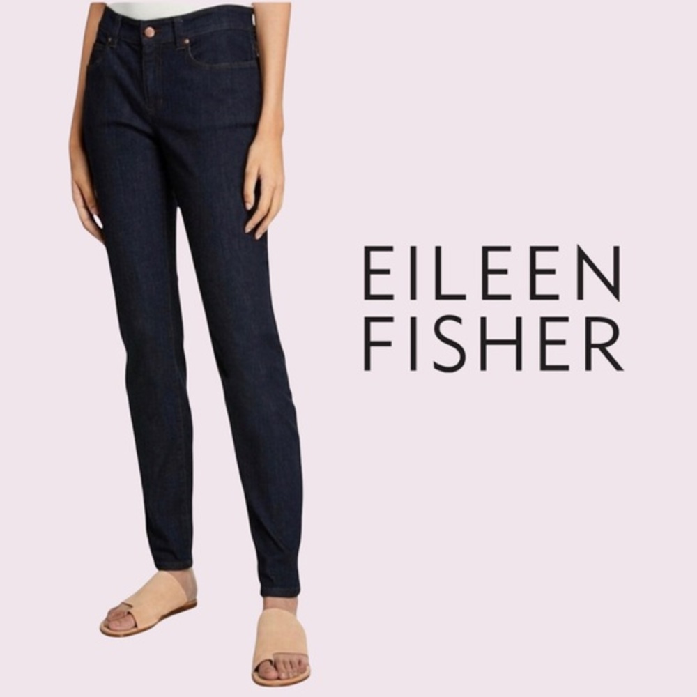 EILEEN FISHER Organic Cotton Straight Jeans